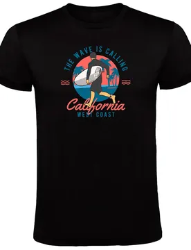 T-shirt à Manches Courtes Wave Calling Black M