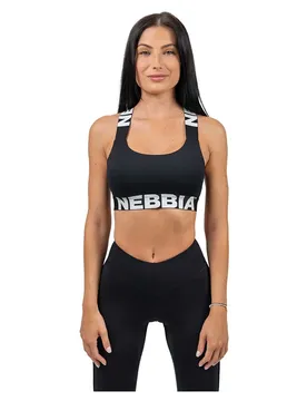 Haut De Sport Maintien Moyen Criss Cross Iconic Black XS