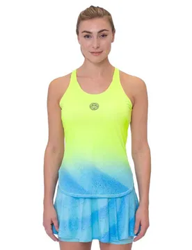 Maglietta Senza Maniche Beach Spirit Neon Yellow / Aqua XL