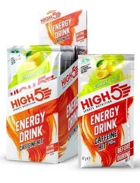 Scatola Di Bevanda Energetica Monodose Caff Hit Agrumi 7g 12 Unità White / Red