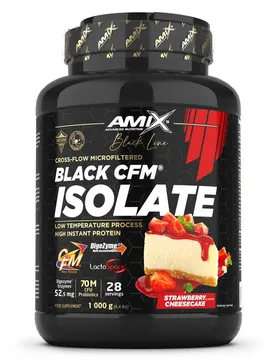 Isolat De Protéine De Lactosérum Black Cfm Gâteau Au Fromage Aux Fraises 1kg