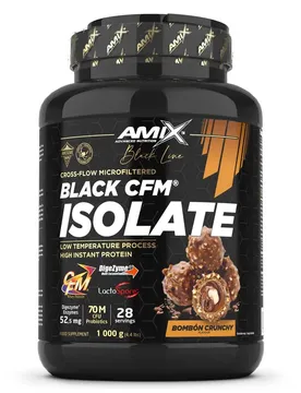 Proteine Del Siero Del Latte Isolate Black Cfm Croccante Di Caramelle 1kg