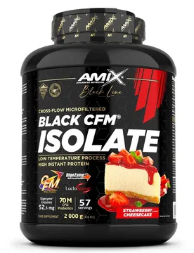 Isolat De Protéine De Lactosérum Black Cfm Gâteau Au Fromage Aux Fraises 2kg
