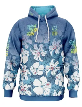 Felpa Con Cappuccio Swim Bike Run Flower Multicolour XL