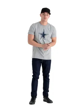 T-shirt à Manches Courtes Nfl Regular Dallas Cowboys Grey Med M