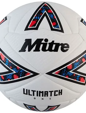 Ballon De Football Ultimach One White / Black / Bib Red 4 unisex