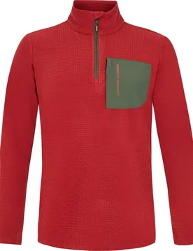 T-shirt à Manches Longues Avec Demi-zip Care Barn Red M