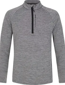 T-shirt à Manches Longues Avec Demi-zip Henry Deep Grey XS