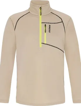 T-shirt à Manches Longues Avec Demi-zip Kody Bamboo Beige S
