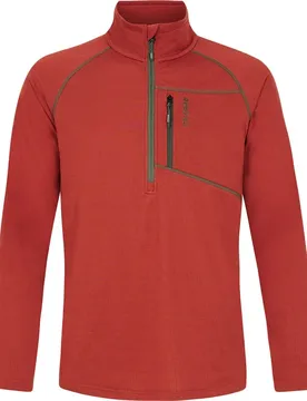 T-shirt à Manches Longues Avec Demi-zip Kody Barn Red XL