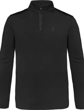 T-shirt à Manches Longues Avec Demi-zip Rewill True Black 3XL
