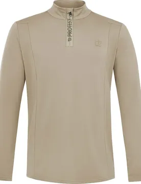 T-shirt à Manches Longues Avec Demi-zip Rewill Bamboo Beige L