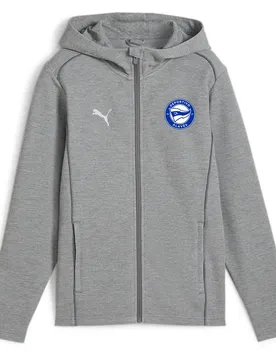 Sweat à Capuche Deportivo Alavés Team Final Casuals Medium Gray Heather / Silver M Homme