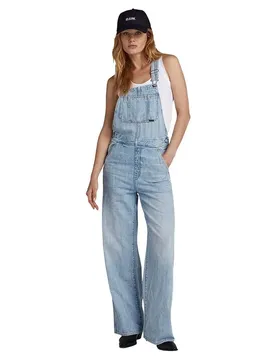 Combinaison Sans Manches Leg Dungaree Straight Fit Sun Faded Cloudburst M