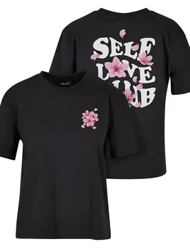 Miss T-shirt à Manches Courtes Self Love Club Black 4XL