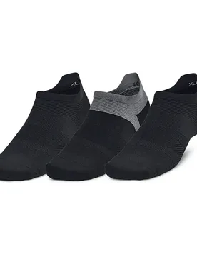 Chaussettes Invisibles Armourdry Run Lite 3 Paires Black / Black / Reflective EU 47 1/2-50 1/2