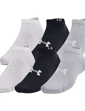 Chaussettes Courtes Essential 6 Paires Black / Black / Halo Gray EU 42 1/2-47