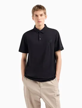 Exchange Polo à Manches Courtes 6dzfac-zj9sz Black XS