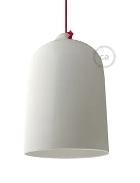 Cables Abat-jour. Abat-jour En Céramique Xl Pour Suspension Glossy White One Size