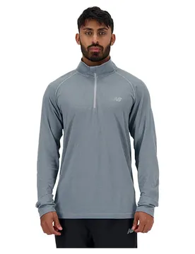 Maglietta A Manica Larga Con Mezza Cerniera Mt1083 Athletic Grey S