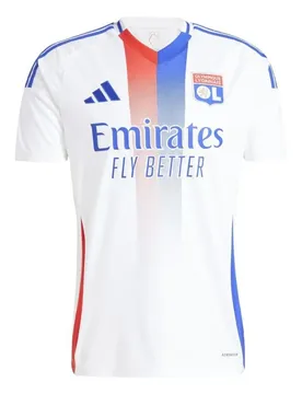 T-shirt à Manches Courtes Domicile Olympique Lyon 24/25 White 2XL
