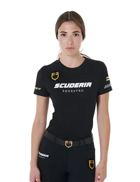 T-shirt à Manches Courtes Scuderia Collection Cotton Black S