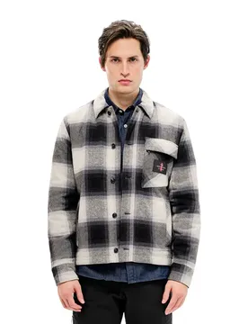 Chemise à Manches Longues Padded Overshirt Black Onyx XL
