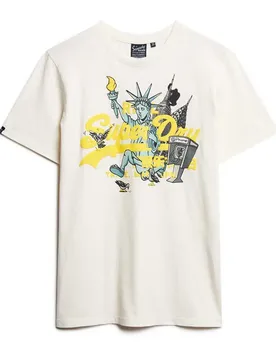 T-shirt à Manches Courtes New York Vl Graphic Off White XL