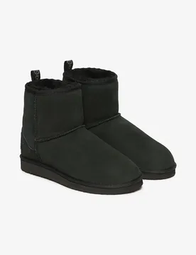 Bottes De Neige Suede Sherpa Ankle Black EU 38-39