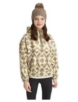 Polaire à Capuche Super Grey Retro Ikat 9-10 Années Fille