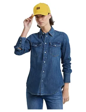Chemise à Manches Longues Western Slim Fit Worn In Windward XS