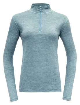 T-shirt à Manches Longues Avec Demi-zip Breeze Merino 150 Cameo Melange M
