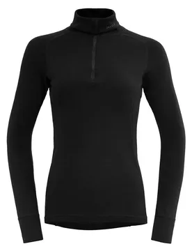 T-shirt à Manches Longues Avec Demi-zip Duo Active Merino 205 Black L