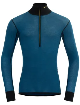 T-shirt à Manches Longues Avec Demi-zip Wool Mesh 190 Flood / Caviar XL