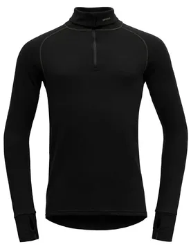 T-shirt à Manches Longues Avec Demi-zip Expedition Merino 235 Black L