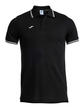Polo à Manches Courtes Confort Classic Black / Pink 12-14 Années Garçon