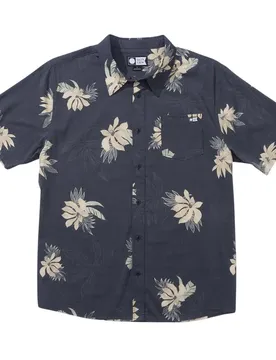 Chemise à Manches Courtes Bloomin Woven Dark Lava L