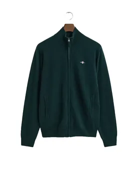 Maglione Con Zip Completo Superfine Lambswool Tartan Green 2XL