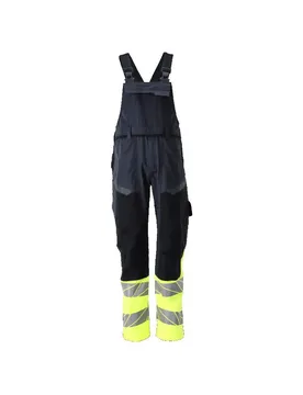 Salopette Avec Poches Pour Genouillères Et Stretch Dark Navy Blue / High Visibility Yellow / Yellow 54