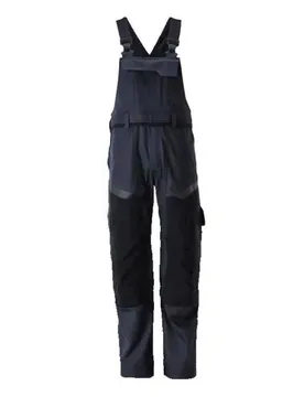 Salopette Avec Poches Pour Genouillères Et Stretch Dark Navy Blue / High Visibility Yellow 56