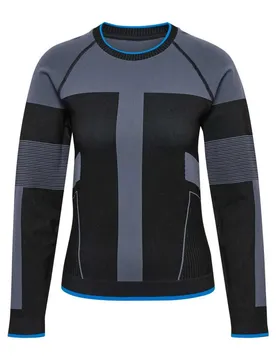 T-shirt à Manches Longues 228268 Seamless Black XL-2XL