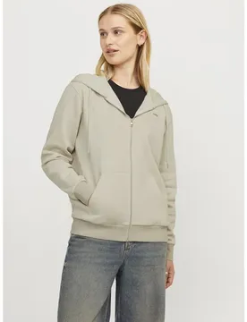 Felpa Con Zip Abbie Rlx Jjxx Moonbeam / Black Logo M