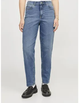 Jeans A Vita Alta Lisbon Mom C115 Jjxx Medium Blue Denim 25