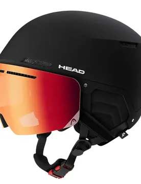 Casque Avec Visière Cinema Pro Black / Red-Yellow S2 XS-S unisex