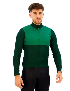 Maglia A Maniche Lunghe Gravel Dual Military Green