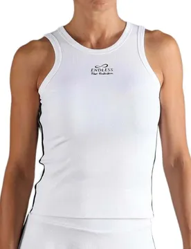 T-shirt Sans Manches Club Collection White M