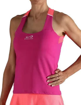 T-shirt Sans Manches Cross Deep Fucsia L