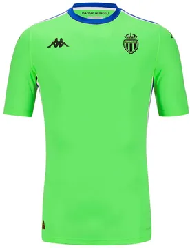 T-shirt à Manches Courtes Gardien De But Domicile As Monaco 24/25 Kombat Pro Neon Green / Blue Royal XL