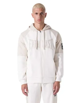 Sweat-shirt à Zip Felpa Dusty White / Light Beige 2XL