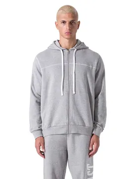Sweat-shirt à Zip Felpa Grey Melange / Grey Melange M